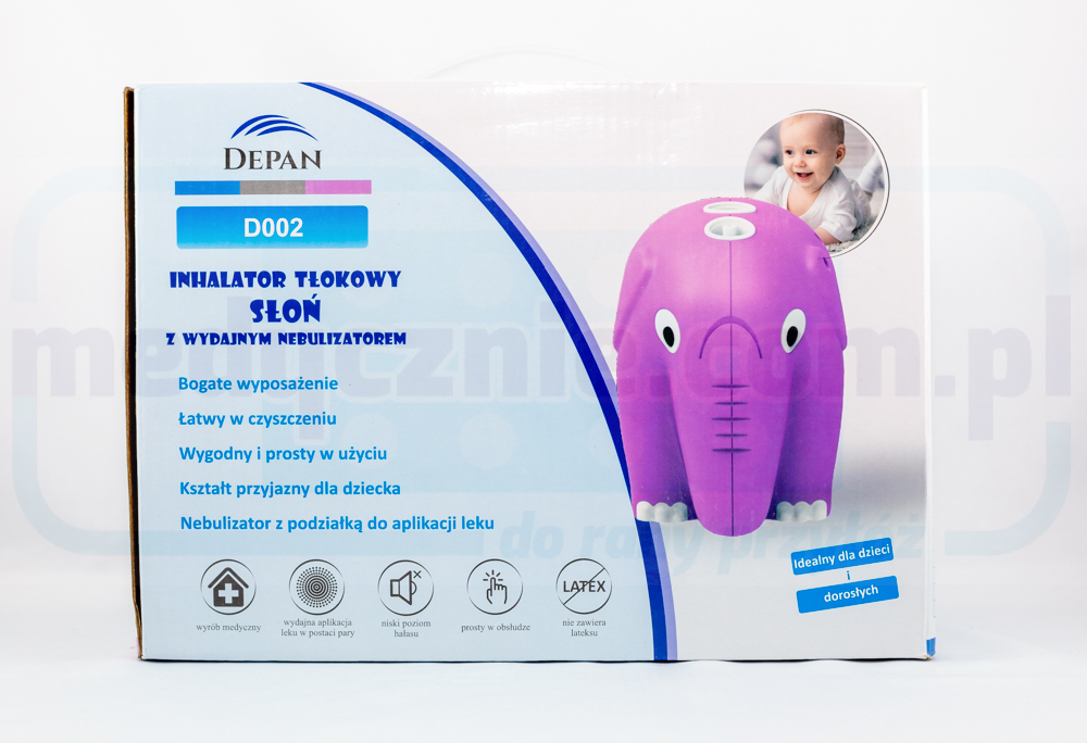 Inhalator cu piston "elefant" pentru copii